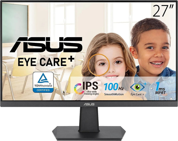 Asus 27 Inch VA27EHF (1920 x 1080) IPS Flat 100Hz 1MS Gaming Monitor - Anigma