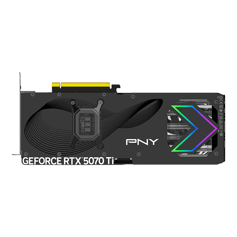 PNY RTX 5070 Ti ARGB OC Triple Fan - Backplate