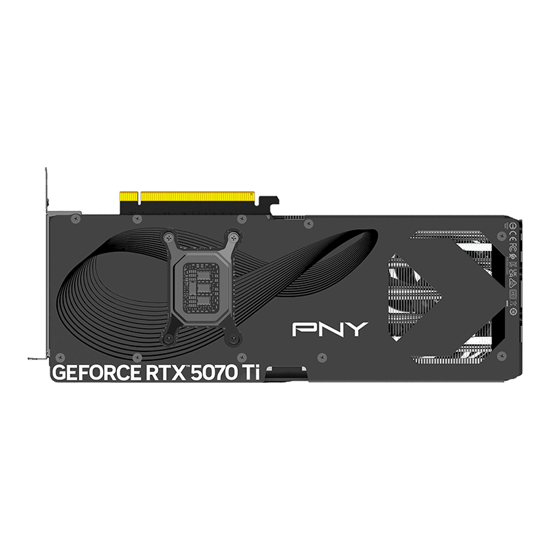 PNY GeForce RTX 5070 Ti OC Triple Fan - Backplate