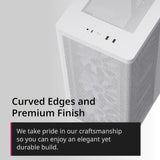 APNX C1-R ATX Mid Tower Case White | 4× 120mm Fans
