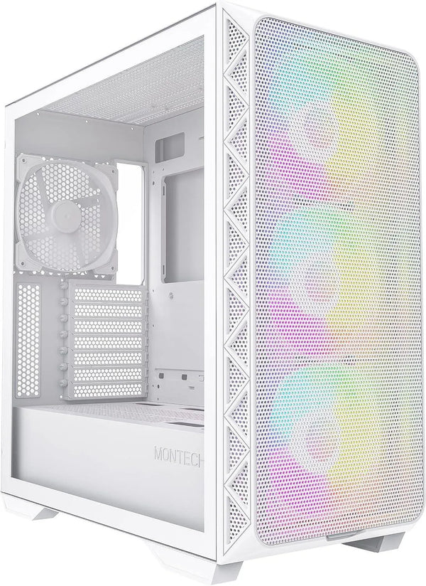 Montech Air 903 MAX Full Tower Case White (3x 140mm ARGB Fans Included + 1x 140mm Non RGB Fans Included) - Anigma