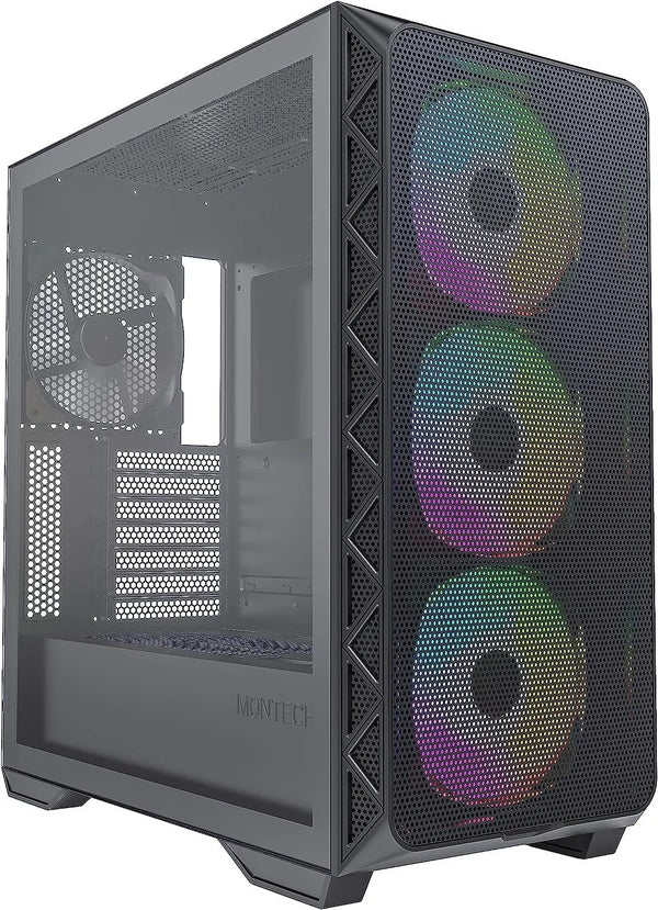 Montech Air 903 MAX Case Black (3x 140mm ARGB Fans Included + 1x 140mm Non RGB Fans Included) - Anigma