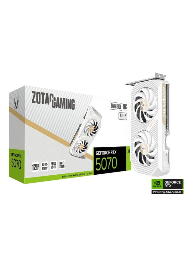 GAMING GeForce RTX 5070 Twin Edge OC White Edition 12GB GDDR7 Graphics Card