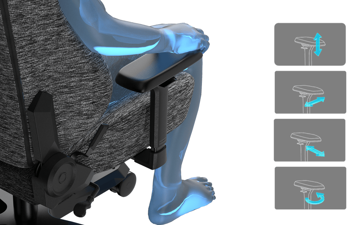 DXRacer Tank XXL Gaming Chair - Fabric Grey