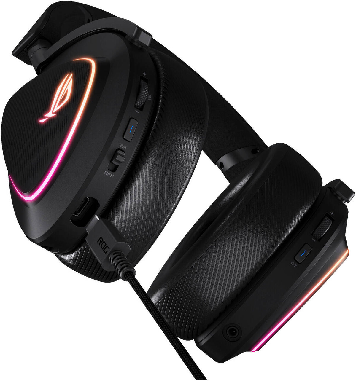 ASUS ROG Delta II Tri-Mode Wireless 318g 50mm Titanium Gaming Headset - Black