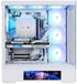 Zalman P40 DS ATX Mid-Tower PC Case - 9.1 in LCD Screen, 4 x ARGB Fans Preinstalled, Supports up to 10 Fans, 420mm GPU, 360mm Radiator, USB Type-C, Ultimate LCD Display Gaming PC Case, White