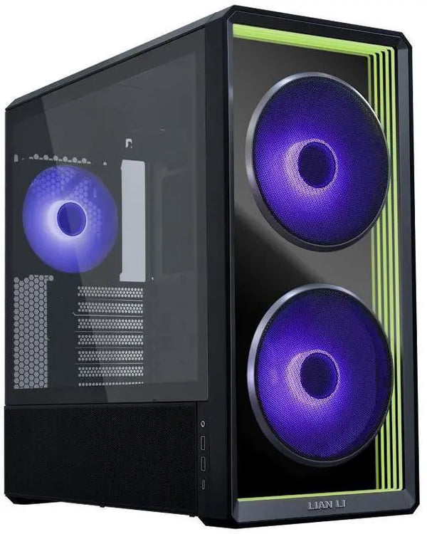 Lian Li LANCOOL 217 INF Black Infinity Mirror Computer Case, Mid-Tower ATX PC Case, Black