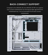 Alt view image 4 of 7 - Lian Li LANCOOL 217 INF White Infinity Mirror Computer Case, Mid-Tower ATX PC Case w/ 3 Pre-Installed Fans, 2x170mm ARGB Fans, 1x140mm, Front Mirror Glass Panel, Optimized Airflow - White (LAN217INFW)