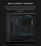 Lian Li LANCOOL 217 INF Black Infinity Mirror Computer Case, Mid-Tower ATX PC Case, Black