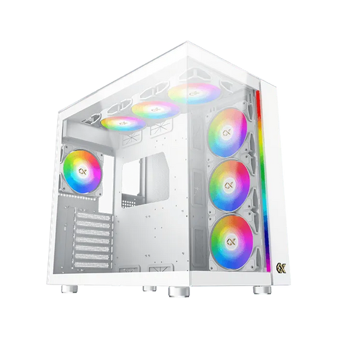 Xigmatek AQUA Ultra Air White (7x 120mm ARGB Fans Included) - Anigma