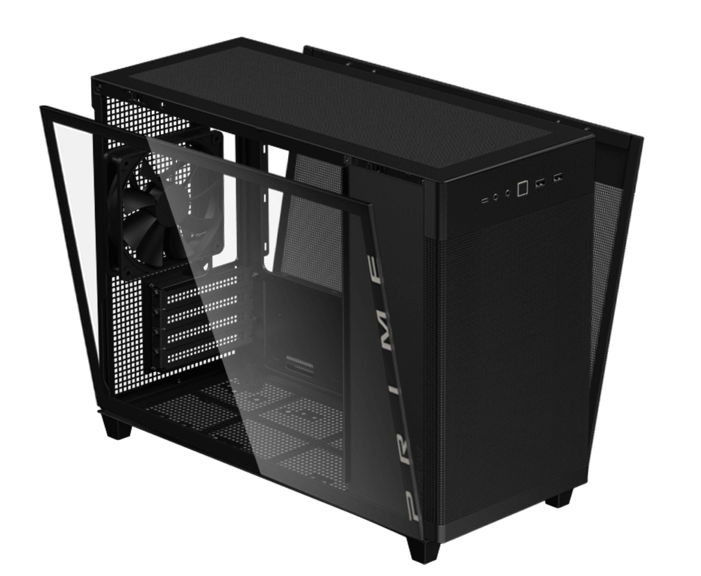 ASUS Prime AP201 TG Black - Tool-Free Side Panel Open
