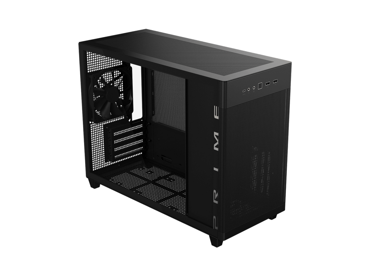 ASUS Prime AP201 TG Black - Airflow Diagram