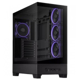 Asus A31 Plus TG ARGB Mid-Tower Case – Black, Dual Tempered Glass, BTF Hidden-Connector Support, 4x Pre-installed ARGB Fans