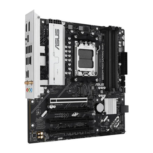 ASUS B850M MAX Gaming WiFi Motherboard, AMD B850 Chipset, AMD Micro-ATX Motherboard,DDR5, PCIe 5.0 Support, AI Ready, Black | 90MB1LL0-M0EAY - Anigma