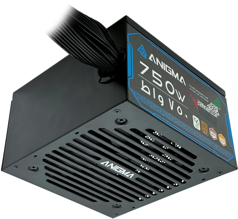 Anigma 750W Bronze Non-Modular ATX Power Supply Black