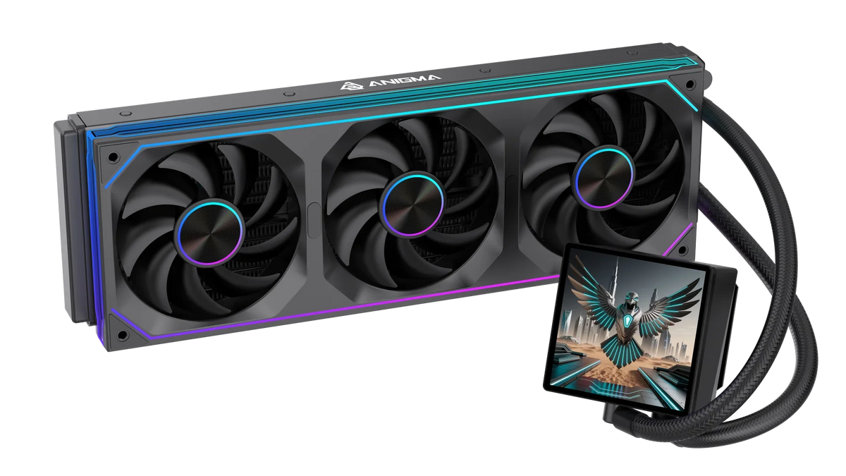 Anigma AN I 360 ARGB LCD Liquid Cooler Black