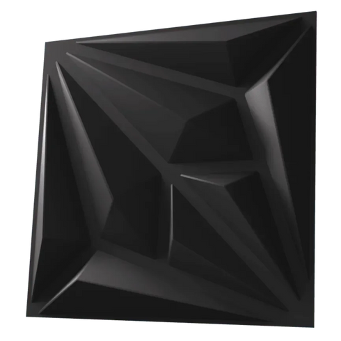 Anigma 3D PVC Wall Panels, Arrow Shape, Black/White, Easy Installation, 12 pieces - Anigma
