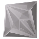 Anigma 3D PVC Wall Panels, Arrow Shape, Black/White, Easy Installation, 12 pieces - Anigma