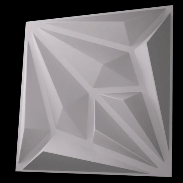 Anigma 3D PVC Wall Panels, Arrow Shape, Black/White, Easy Installation, 12 pieces - Anigma