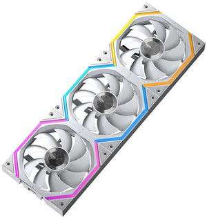 Jungle Leopard Galaxy Block ARGB PWM 120mm Fan White 3-Pack