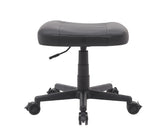 Anigma Footrest Black, with Lockable Wheels & Gas Lift