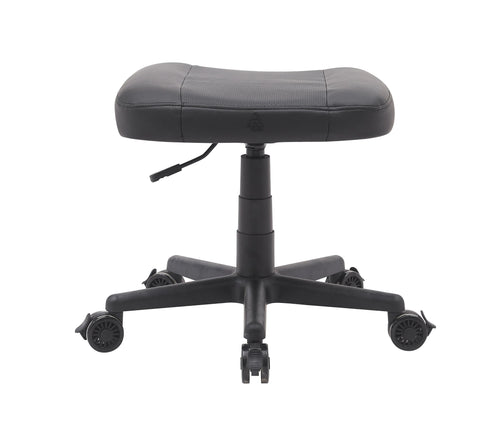 Anigma Footrest Black, with Lockable Wheels & Gas Lift - Anigma