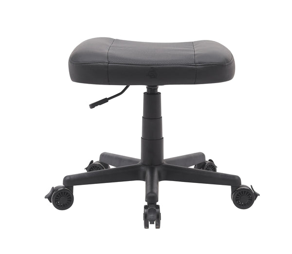 Anigma Footrest Black, with Lockable Wheels & Gas Lift - Anigma