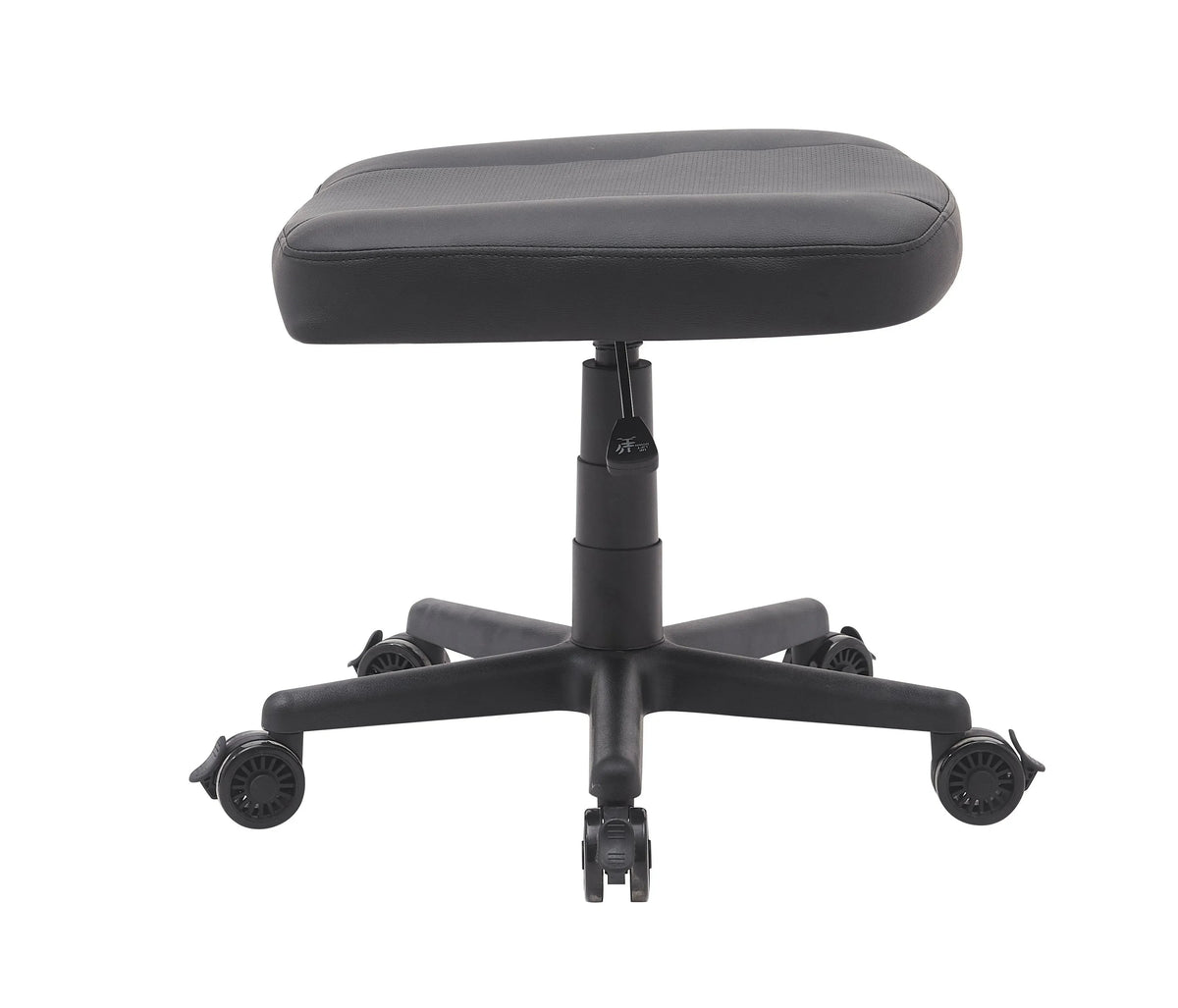 Anigma Footrest Black, with Lockable Wheels & Gas Lift - Anigma