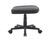 Anigma Footrest Black, with Lockable Wheels & Gas Lift - Anigma