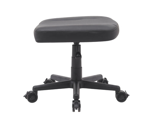 Anigma Footrest Black, with Lockable Wheels & Gas Lift - Anigma