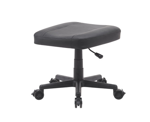 Anigma Footrest Black, with Lockable Wheels & Gas Lift - Anigma
