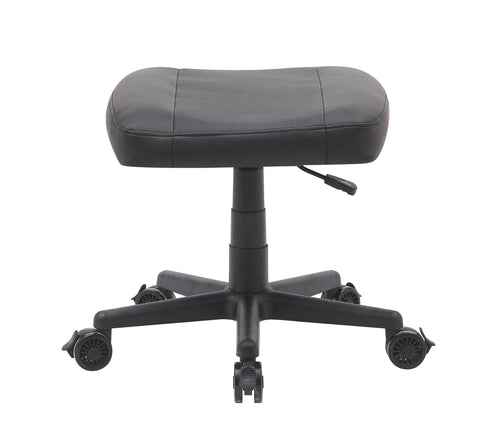 Anigma Footrest Black, with Lockable Wheels & Gas Lift - Anigma