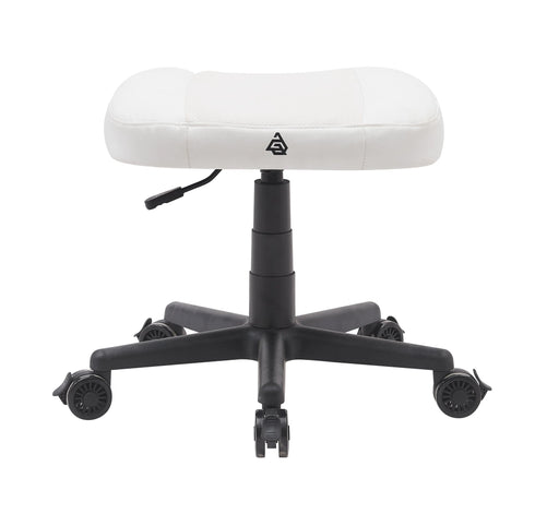 Anigma Footrest White, with Lockable Wheels & Gas Lift - Anigma