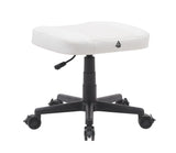 Anigma Footrest White, with Lockable Wheels & Gas Lift - Anigma