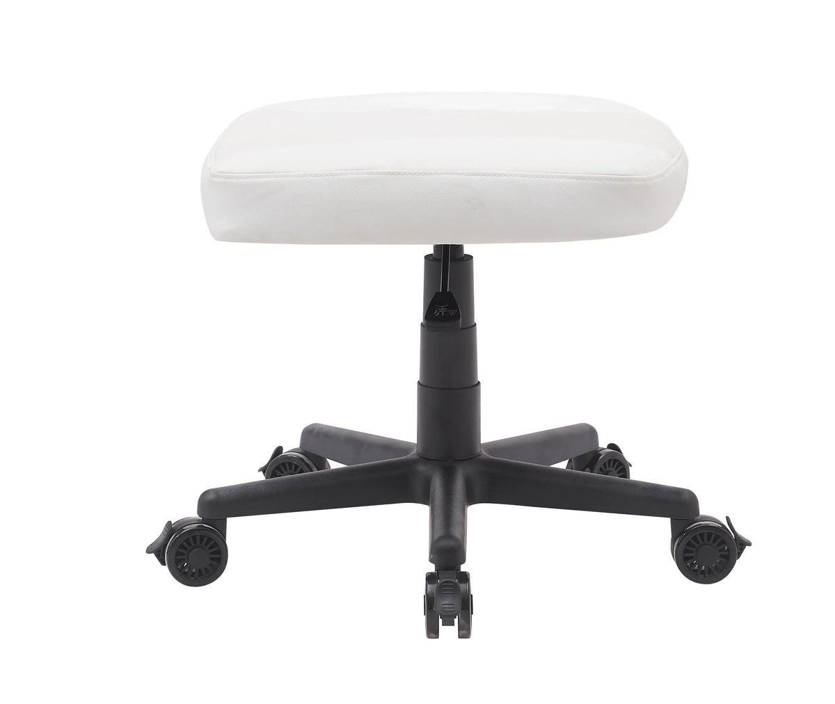 Anigma Footrest White, with Lockable Wheels & Gas Lift - Anigma