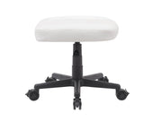 Anigma Footrest White, with Lockable Wheels & Gas Lift - Anigma
