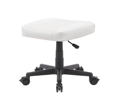 Anigma Footrest White, with Lockable Wheels & Gas Lift - Anigma