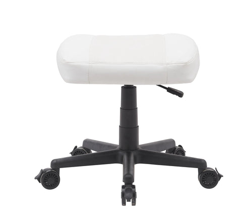 Anigma Footrest White, with Lockable Wheels & Gas Lift - Anigma