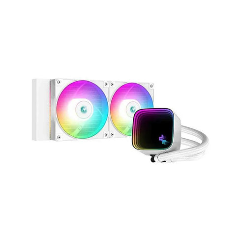 DEEPCOOL LS520 SE 240MM ARGB AIO CPU Liquid Cooler White - Anigma