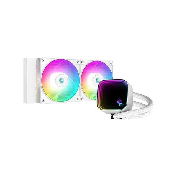 DEEPCOOL LS520 SE 240MM ARGB AIO CPU Liquid Cooler White - Anigma