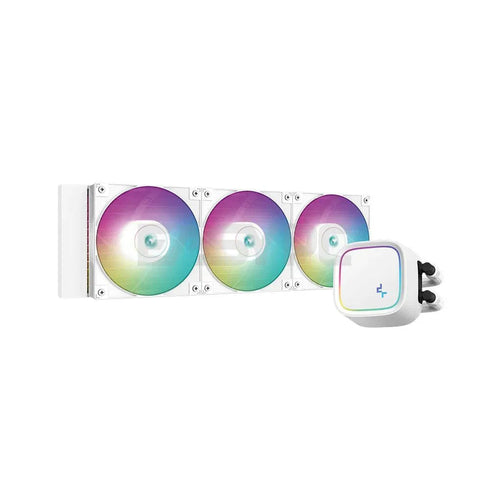 DEEPCOOL LE720 A-RGB Elite performance 360mm AIO Liquid Cooler (White) - Anigma