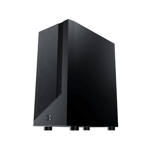 Xigmatek Duke ATX Mid-Tower Gaming Case – Black, Tempered Glass Front & Side Panels, 4x Pre-Installed RGB Fans, 360mm Radiator Support