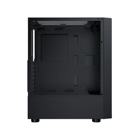 Xigmatek Duke ATX Mid-Tower Gaming Case – Black, Tempered Glass Front & Side Panels, 4x Pre-Installed RGB Fans, 360mm Radiator Support