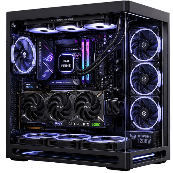Top Notch Multipurpose Build Ryzen 9950x3D RTX 5090 64GB DDR5 1TB M.2 PC