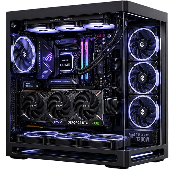 Top Notch Multipurpose Build Ryzen 9950x3D RTX 5090 64GB DDR5 1TB M.2 PC