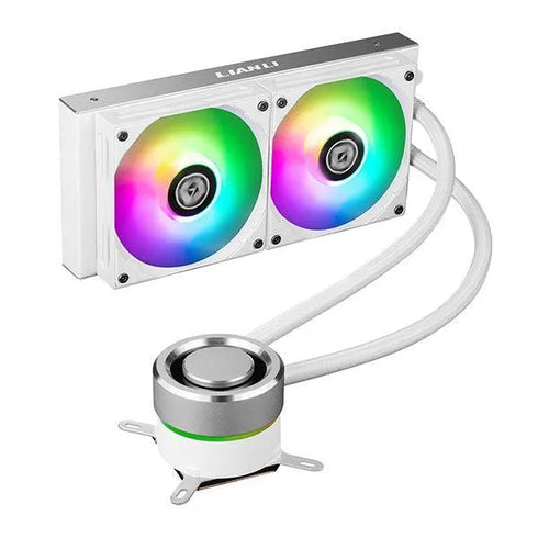 Lian Li Galahad 240mm AIO ARGB Liquid CPU Cooler White - Anigma