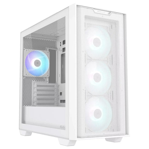 ASUS A21 PLUS ARGB Micro ATX Tower Case White - Anigma