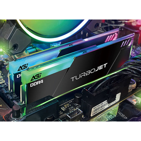 AGI TurboJet UD848 RGB 32GB (16GBx2) DDR4 3600MHz CL18 1.35V