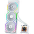 Lian Li HydroShift 360TL LCD 360mm ARGB AIO Liquid CPU Cooler White - Anigma
