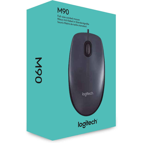 Logitech M90 USB Wired Mouse Grey